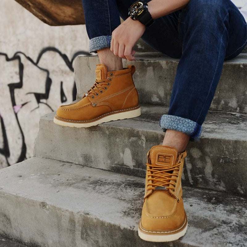 American Style Retro Men’s Leather Casual Shoes