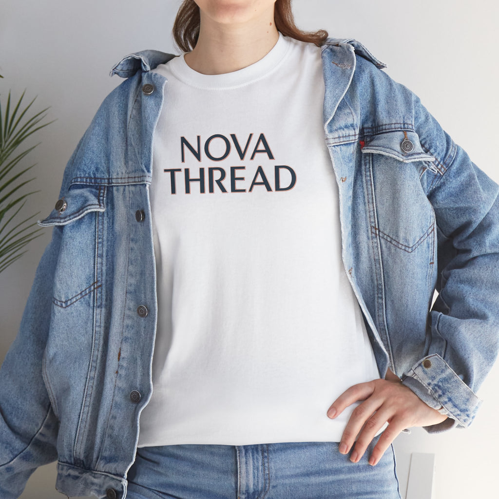 Nova Thread Graphic Tee — Minimal Logo Cotton T-Shirt for Everyday Wear