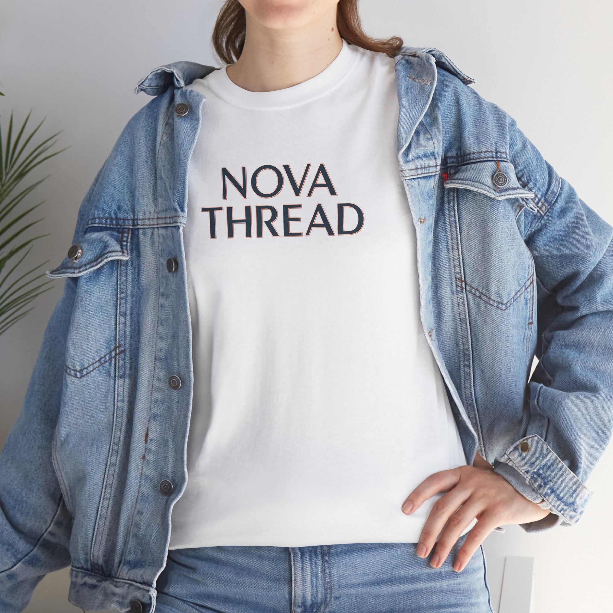 Nova Thread Graphic Tee — Minimal Logo Cotton T-Shirt for Everyday Wear