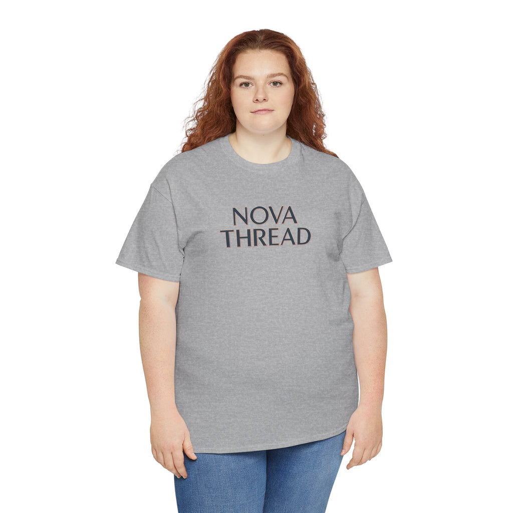 Nova Thread Graphic Tee — Minimal Logo Cotton T-Shirt for Everyday Wear