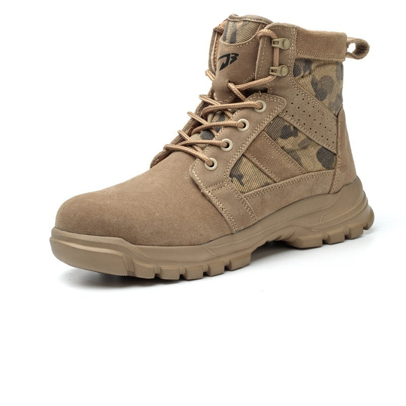 Combat Boots Male High Ankle Safety Shoes
