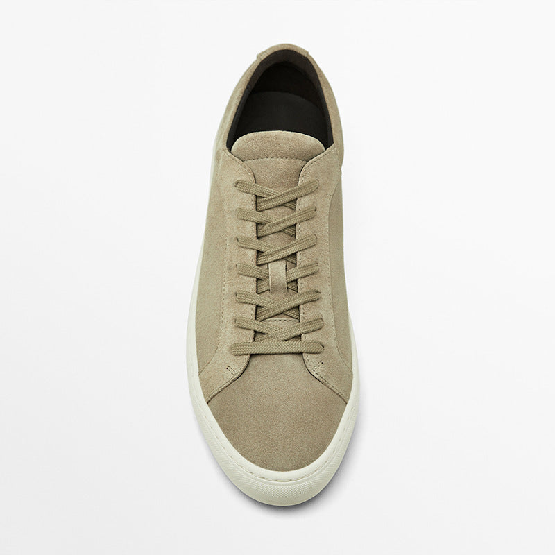 Lace-Up Leather Casual Sneakers