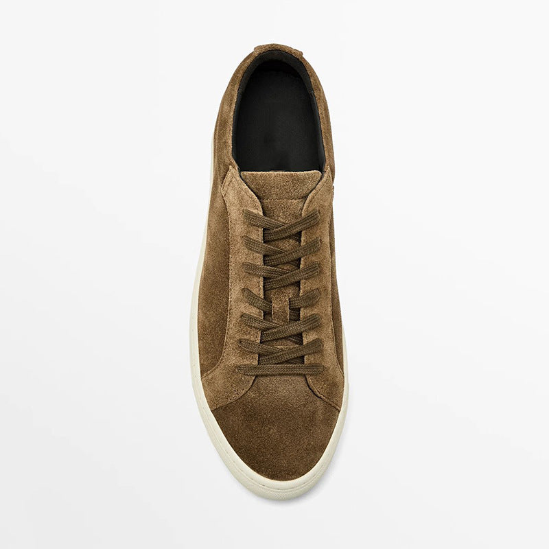 Lace-Up Leather Casual Sneakers
