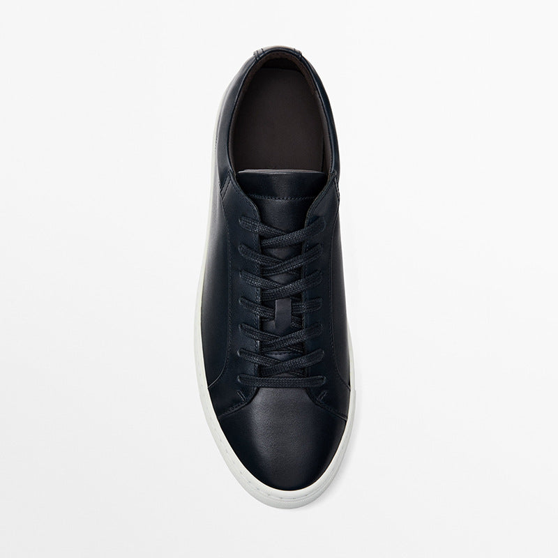 Lace-Up Leather Casual Sneakers